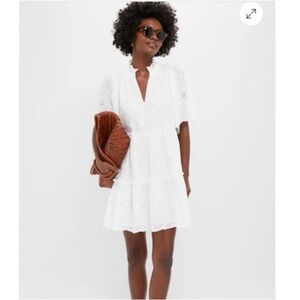 Tuckernuck Elegant White Eyelet Dress
